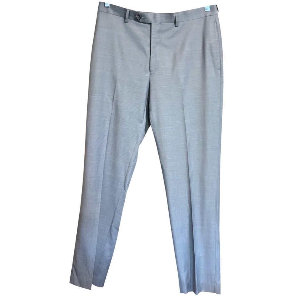 Lauren Ralph Lauren Mens Slim Fit Dress Pants‎ Light Gray Sharkskin 34x32
